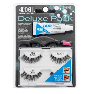 Ardell Deluxe Pack umetne trepalnice za lepljenje - nastaviti 120 Demi Black