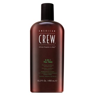 American Crew 3-in-1 Tea Tree šampon, balzam in gel za prhanje za vsakodnevno uporabo 450 ml