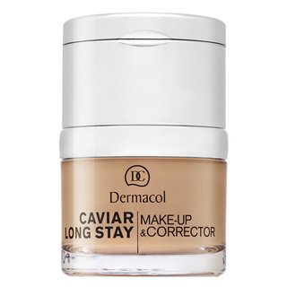 Dermacol Caviar Long Stay Make-Up & Corrector ličila z izvlečki kaviarja in izpopolnjujočim korektorjem 3 Nude 30 ml
