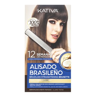 Kativa Brazilian Straightening Brunette Kit komplet s keratinom za ravnanje las 225 ml