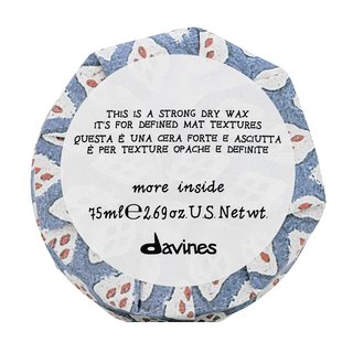 Davines More Inside Strong Dry Wax oblikovanje voska za močno fiksacijo 75 ml