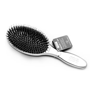 Olivia Garden Ceramic+Ion Supreme Combo Silver krtača za lase z najlonskimi in prašičjimi ščetinami