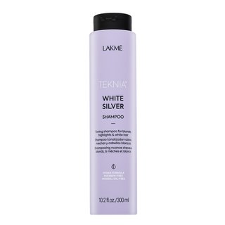 Lakmé Teknia White Silver Shampoo nevtralizacijski šampon za platinasto blond in sive lase 300 ml