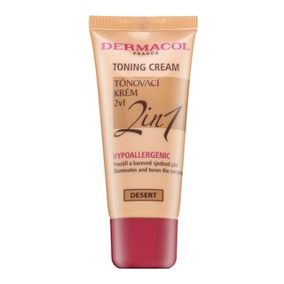 Dermacol Toning Cream 2in1 tonizirajoča in vlažilna emulzija za poenotenje tona kože Desert 30 ml