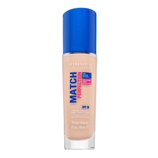 Rimmel London Match Perfection 24HR SPF20 Foundation tekoča ličila za enotno in sijočo polt 010 Porcelain 30 ml
