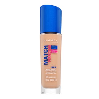 Rimmel London Match Perfection 24HR SPF20 Foundation tekoča ličila za enotno in sijočo polt 101 Classic Ivory 30 ml