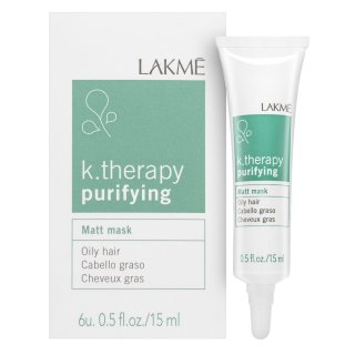 Lakmé K.Therapy Purifying Matt Mask šamponski piling za mastne lase 6 x 15 ml