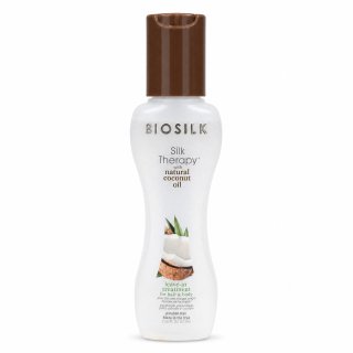 BioSilk Silk Therapy Organic Coconut Oil Leave-In Treatment nega brez izpiranja za mehke in sijoče lase 67 ml