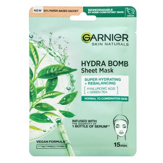 Garnier Skin Naturals Hydra Bomb Sheet Mask maska za čiščenje Super Hydrating + Rebalancing 28 g