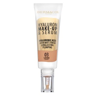 Dermacol Hyaluron Make-up & Serum ličila s hialuronsko kislino 03 Sand 25 g