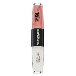 Dermacol 16H Lip Colour Extreme Long-Lasting Lipstick dolgotrajna dvofazna barva za ustnice in sijaj No. 14 8 ml