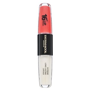 Dermacol 16H Lip Colour Extreme Long-Lasting Lipstick dolgotrajna dvofazna barva za ustnice in sijaj No. 37 8 ml