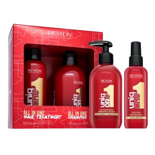 Revlon Professional Uniq One All in One Treatment & Shampoo nastavite za mehke in sijoče lase 150 ml + 230 ml