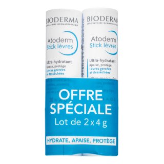 Bioderma Atoderm balzam Ultra-Moisturizing Lip Stick 2 x 4 g