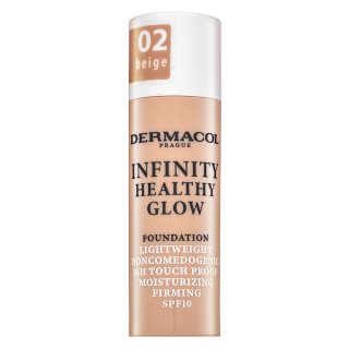 Dermacol Infinity Healthy Glow Foundation ličila za osvetlitev kože 02 Beige 20 g