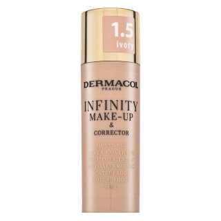 Dermacol Infinity Make-Up & Corrector ličila in korektor 1.5 Ivory 20 g