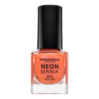 Dermacol Neon Mania Nail Polish lak za nohte 2 Orange Glow 5 ml