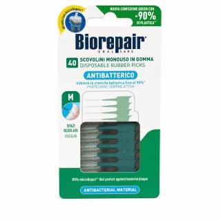 Biorepair Disposable Rubber Picks medzobni zobotrebci 40 pcs M