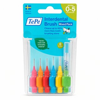 TePe Interdental Brush medzobne ščetke 6 pcs Mixed Pack