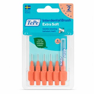 TePe Interdental Brush medzobne ščetke Extra Soft 6 pcs 0,5 mm