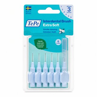 TePe Interdental Brush medzobne ščetke Extra Soft 6 pcs 0,6 mm