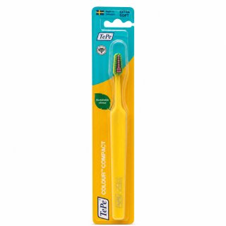 TePe Colour Compact zobna ščetka Extra Soft Toothbrush Yellow