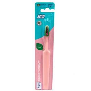 TePe Colour Compact zobna ščetka Extra Soft Toothbrush Light Pink