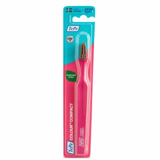 TePe Colour Compact zobna ščetka Extra Soft Toothbrush Pink