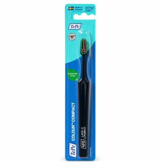TePe Colour Compact zobna ščetka Extra Soft Toothbrush Dark Blue