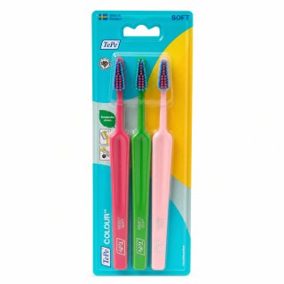 TePe Colour zobna ščetka Toothbrush 3 pcs Soft