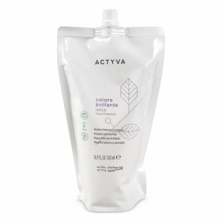Kemon Actyva Colore Brillante Protection and Shine Mask krepilna maska za sijaj in zaščito barvanih las Refill 500 ml