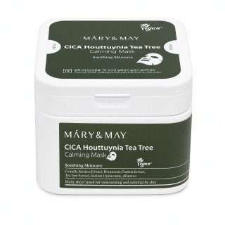 Mary & May CICA Houttuynia Tea Tree maska Calming Mask 30 pcs