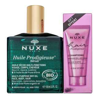 Nuxe Prodigieux Néroli nastavite Multi-Purpose Dry Oil + High Shine Shampoo 100 ml + 30 ml