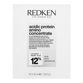 Redken Acidic Protein Amino Concentrate koncentrirana obnovitvena oskrba za zelo suhe in poškodovane lase 10 x 10 ml