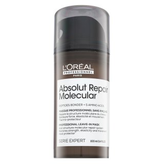 L´Oréal Professionnel Série Expert Absolut Repair Molecular Professional Leave-in Mask maska brez spiranja za poškodovane lase 100 ml