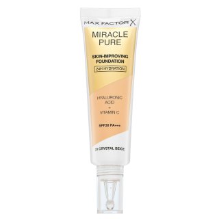 Max Factor Miracle Pure Skin-Improving Foundation dolgotrajna ličila z vlažilnim učinkom 33 Crystal Beige 30 ml