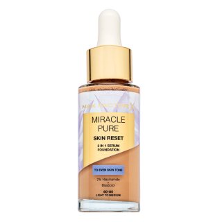 Max Factor Miracle Pure Skin Reset 2in1 Serum Foundation tekoča ličila za obnovo kože 60-80 Light to Medium 30 ml