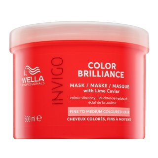 Wella Professionals Invigo Color Brilliance Mask with Lime Caviar Fine to Medium Colored Hair zaščitna maska za tanke barvane lase 500 ml