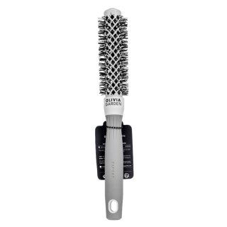 Olivia Garden Expert Blowout Shine Round Brush White & Grey 20 mm krtača za lase