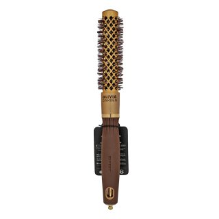 Olivia Garden Expert Blowout Shine Round Brush Wavy Bristles Gold & Brown 20 mm krtača za lase
