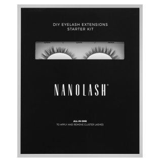 Nanolash DIY Eyelash Extensions Starter Kit nastavite za podaljševanje trepalnic doma Charm