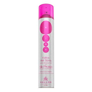 Kallos Silk Protein Hair Spray Extra Strong Hold močan lak za lase 500 ml