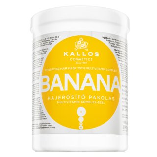 Kallos Banana Fortifying Hair Mask krepilna maska za oslabljene lase 1000 ml