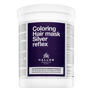 Kallos Silver Reflex Hair Mask nevtralizacijska maska za platinasto blond in sive lase 1000 ml