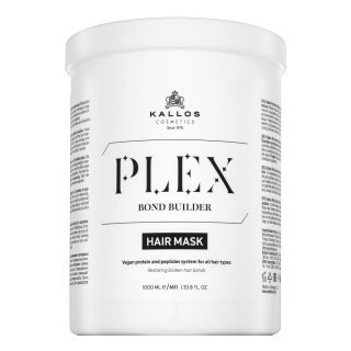 Kallos Plex Bond Builder Hair Mask krepilna maska za barvane, kemično obdelane in posvetljene lase 1000 ml
