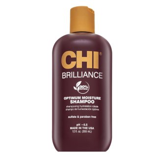 CHI Deep Brilliance Olive & Monoi Optimum Moisture Shampoo Šampon za vlaženje las 355 ml