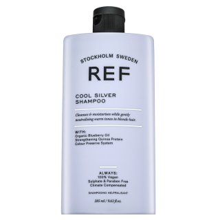 REF Cool Silver Shampoo nevtralizacijski šampon za platinasto blond in sive lase 285 ml