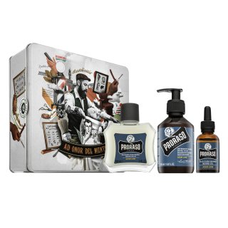 Proraso darilni komplet Azur Lime Metal Box Beard Care 200 ml   100 ml   30 ml