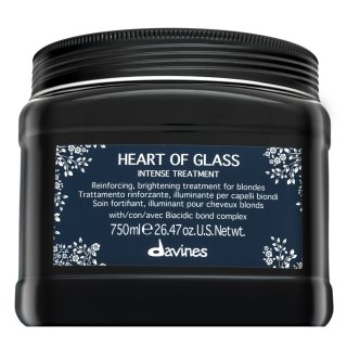 Davines Heart Of Glass Intense Treatment krepilna maska za barvane, kemično obdelane in posvetljene lase 750 ml