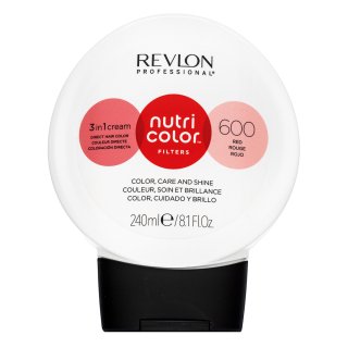 Revlon Professional Nutri Color Filters 3in1 Cream negovalna maska z barvnimi pigmenti za poživitev barve 600 Red 240 ml